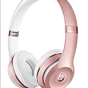 Rose Gold Wireless Headphones.